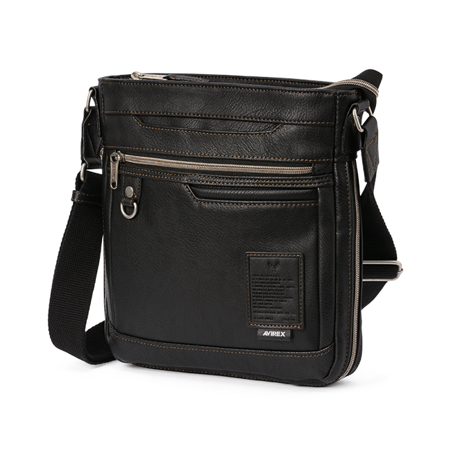 最大51% 1/13限定 アヴィレックス ショルダーバッグ メンズ ブランド 軽量 合皮 拡張 縦型 斜めがけ B5 アビレックス スチュアート AVIREX STUART AX5007 | AVIREX | 01