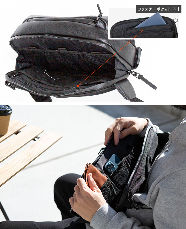 ブロスキーアンドサプライ ボディバッグ レザー 防水 拡張 大容量 BROSKI AND SUPPLY adjust sling multi bag  bbom-1061 etpr :bbom-1061:カバンのセレクション - 通販 - Yahoo!ショッピング