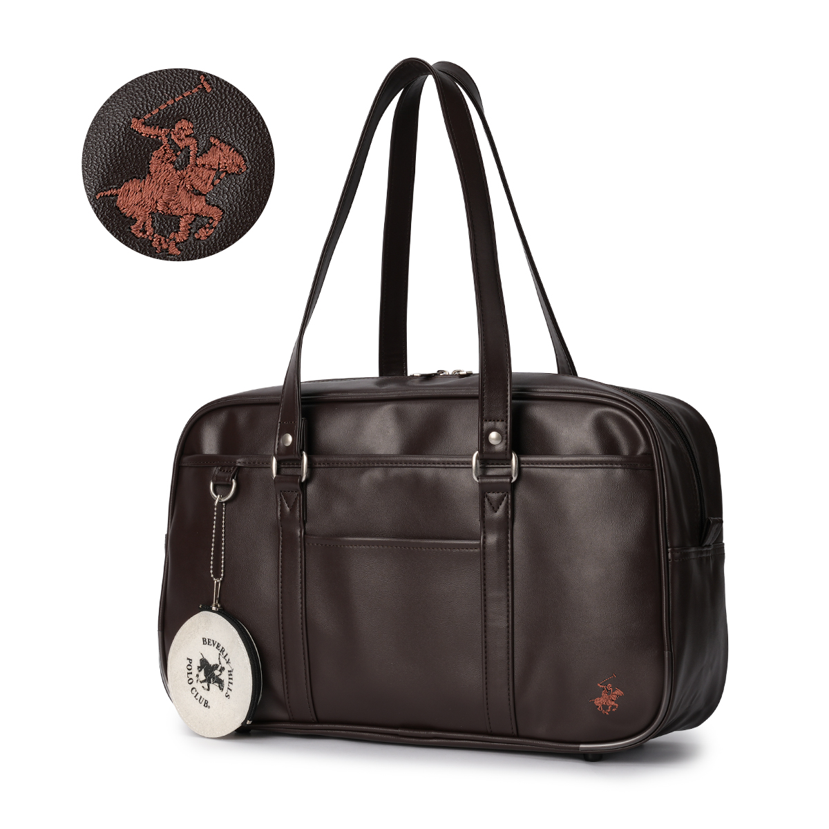 最大41% 3/25限定 ビバリーヒルズポロクラブ スクールバッグ スクバ 合皮 女子 女子高生 高校生 中学生 通学 学生鞄 黒 茶色 ブラック ブラウン かわいい BP002 | BEVERLY HILLS POLO CLUB | 10