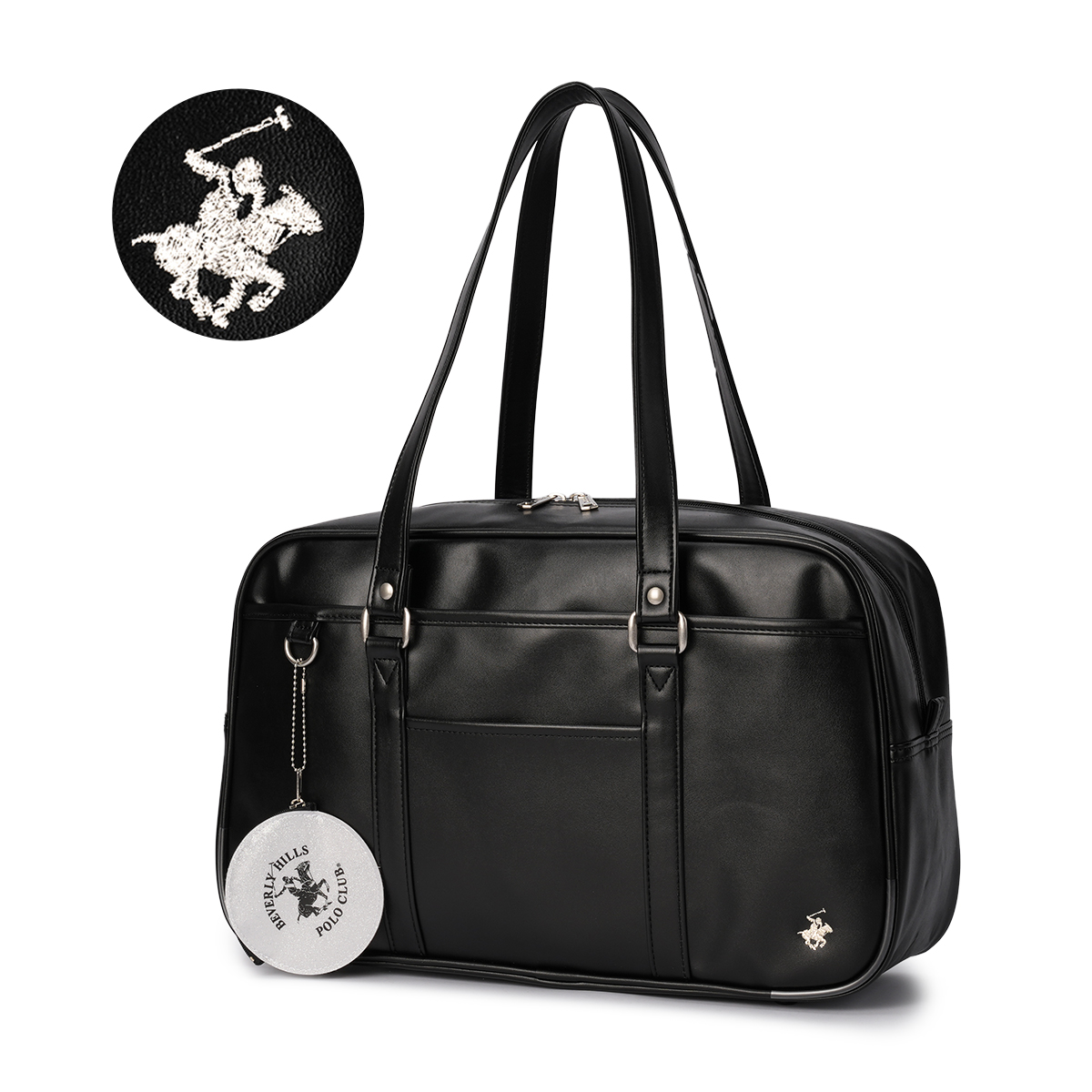 最大41% 3/25限定 ビバリーヒルズポロクラブ スクールバッグ スクバ 合皮 女子 女子高生 高校生 中学生 通学 学生鞄 黒 茶色 ブラック ブラウン かわいい BP002 | BEVERLY HILLS POLO CLUB | 07