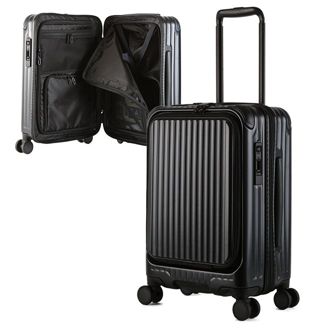 2年保証 カーゴ スーツケース 機内持ち込み 軽量 Sサイズ 35L 小型 フロントオープン 静音キャスター ストッパー CARGO CAT532LY