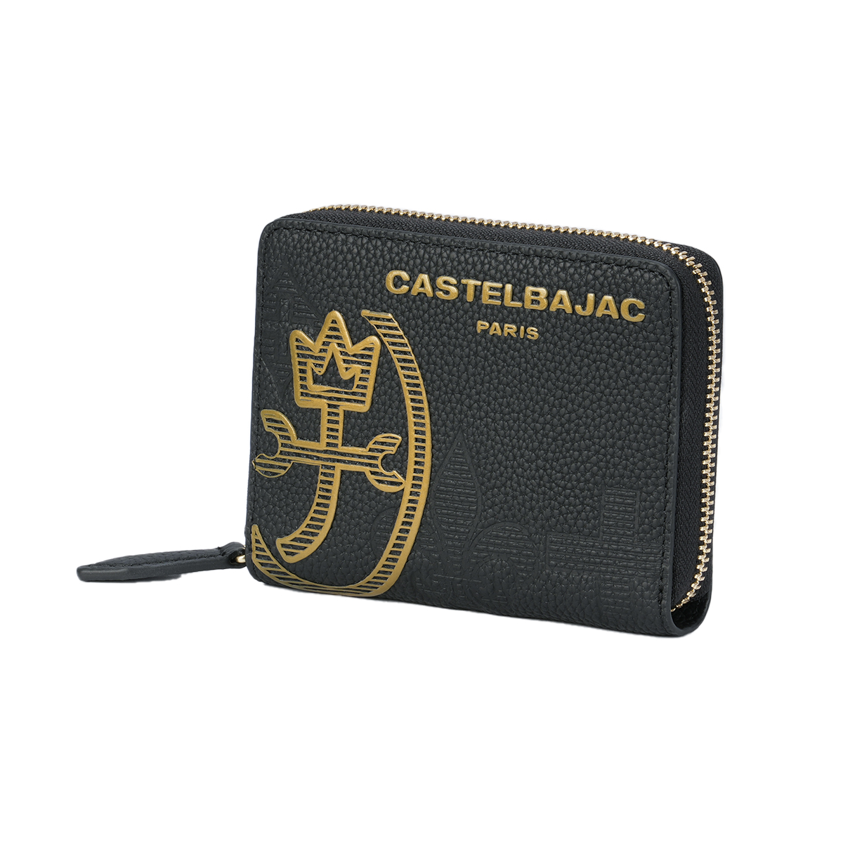 カステルバジャック カヌレ 二つ折り財布 メンズ ブランド ファスナー レザー 本革 box型小銭入れ ボックス型 CASTELBAJAC CANNELE 035623 | CASTELBAJAC | 01