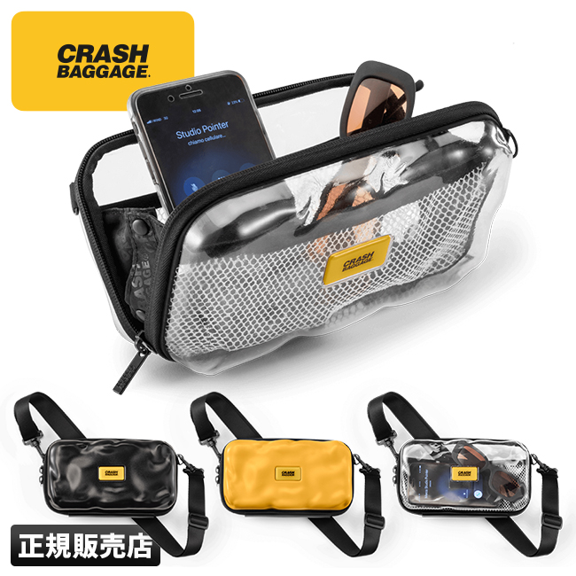 最大27% 10/9限定 クラッシュバゲージ ショルダーバッグ ポーチ クリア スケルトン ミニ 小さめ CRASH BAGGAGE cb370 :  cb370 : カバンのセレクション - 通販 - Yahoo!ショッピング