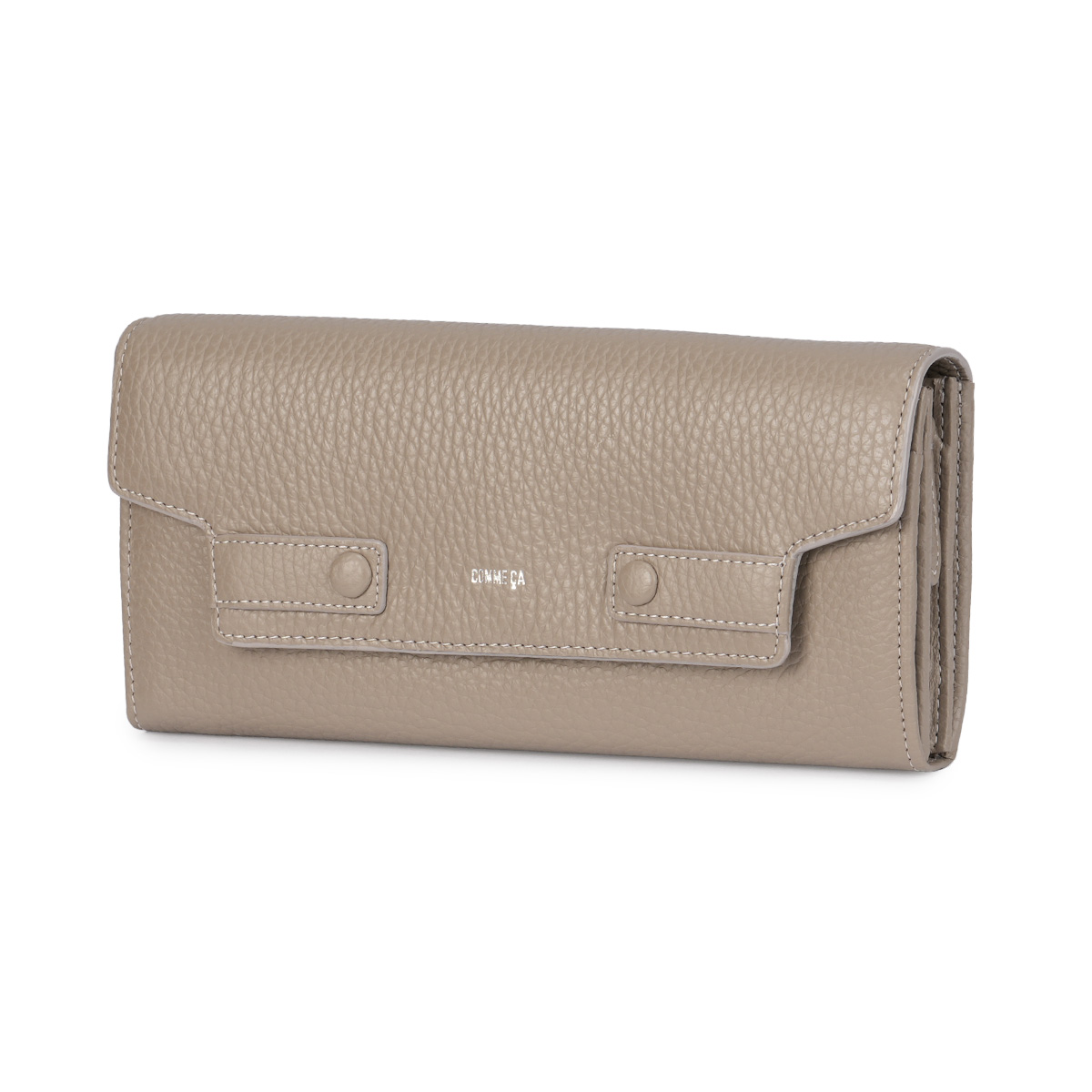 コムサ 長財布 レディース ブランド レザー 本革 大容量 大きめ 薄型 薄い財布 かぶせタイプ ロングウォレット ボンシック COMME CA 74685 | COMME CA | 01