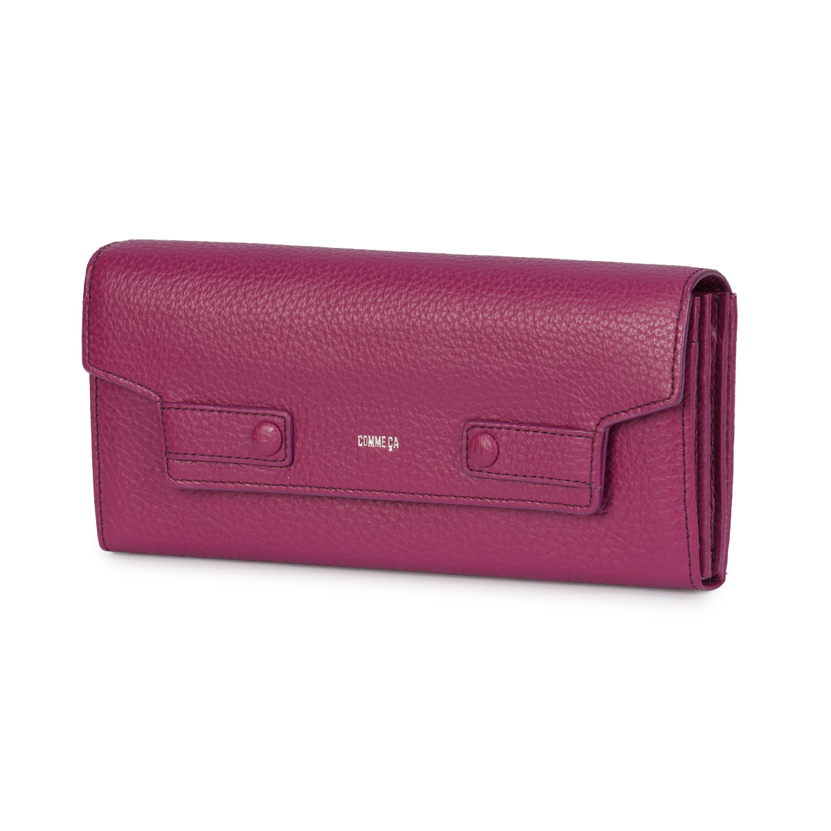 コムサ 長財布 レディース ブランド レザー 本革 大容量 大きめ 薄型 薄い財布 かぶせタイプ ロングウォレット ボンシック COMME CA 74685 | COMME CA | 06