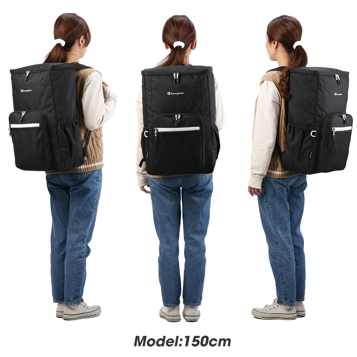 チャンピオン　リュック　大容量37L ブラック　未使用品 楽天市場】チャンピオン リュック 37L Champion スクールバッグ