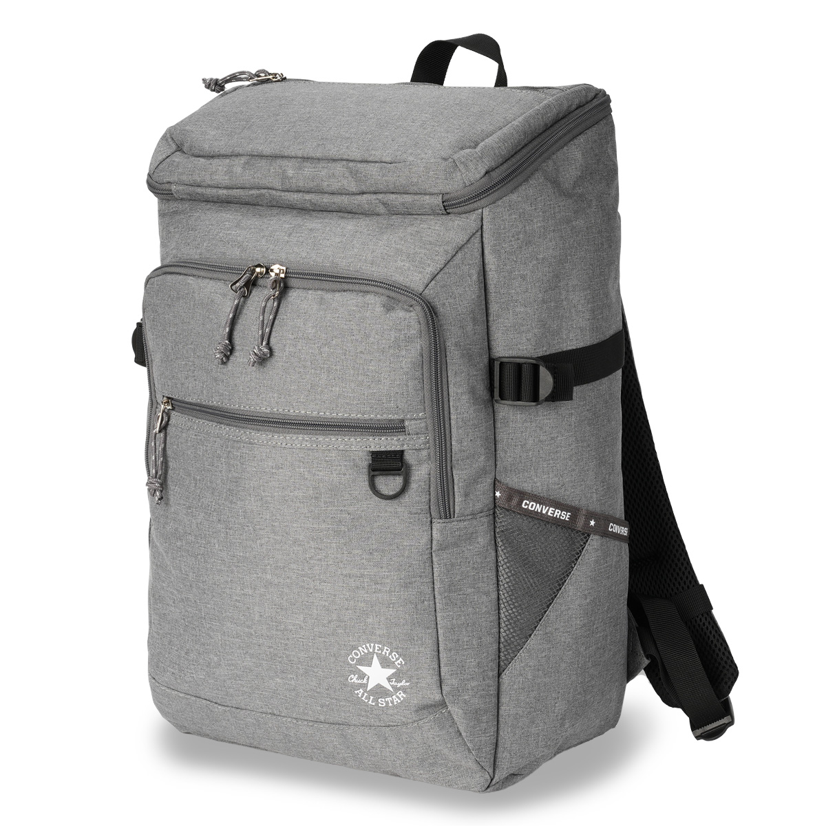 コンバース リュック 30L 大容量 軽量 撥水 男子 女子 中学生 高校生 黒 通学 部活 大きめ スクエア ボックス型 B4 Converse JOY 20074 | CONVERSE | 02