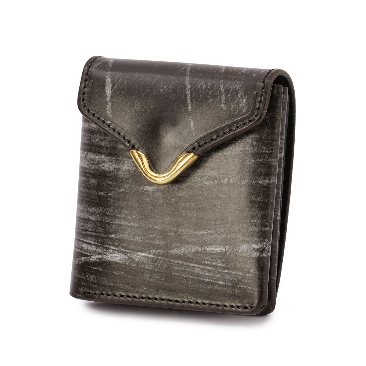 クランプ 二つ折り財布 メンズ レディース ブランド UKブライドルレザー 本革 軽量 日本製 ミニ財布 Cramp UK Bridle Leather CR-928 | cramp | 02