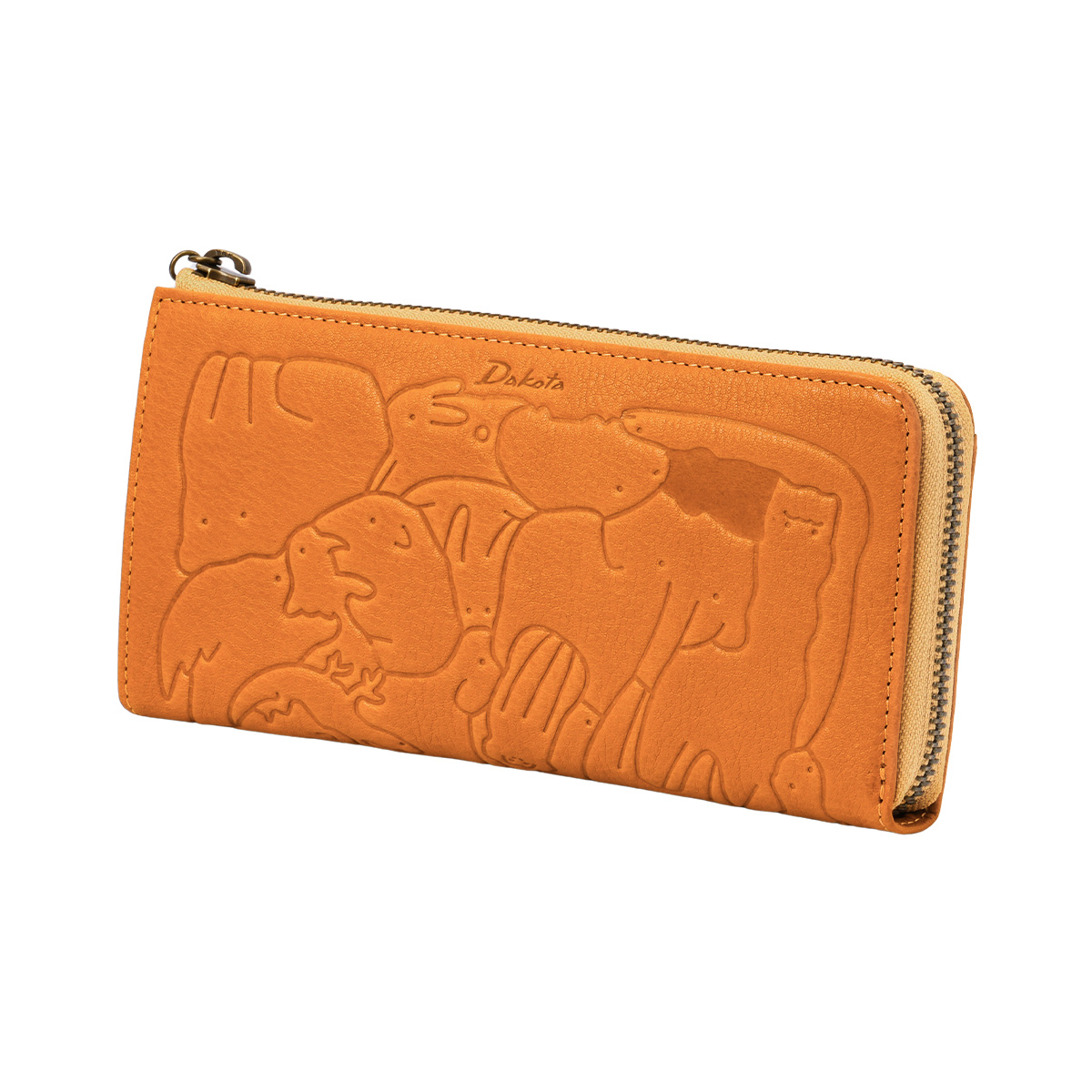 ダコタ 長財布 レディース ブランド レザー 本革 大容量 軽量 アニマル柄 L字ファスナー ロングウォレット アニマーレ Dakota 0030193 | Dakota | 03