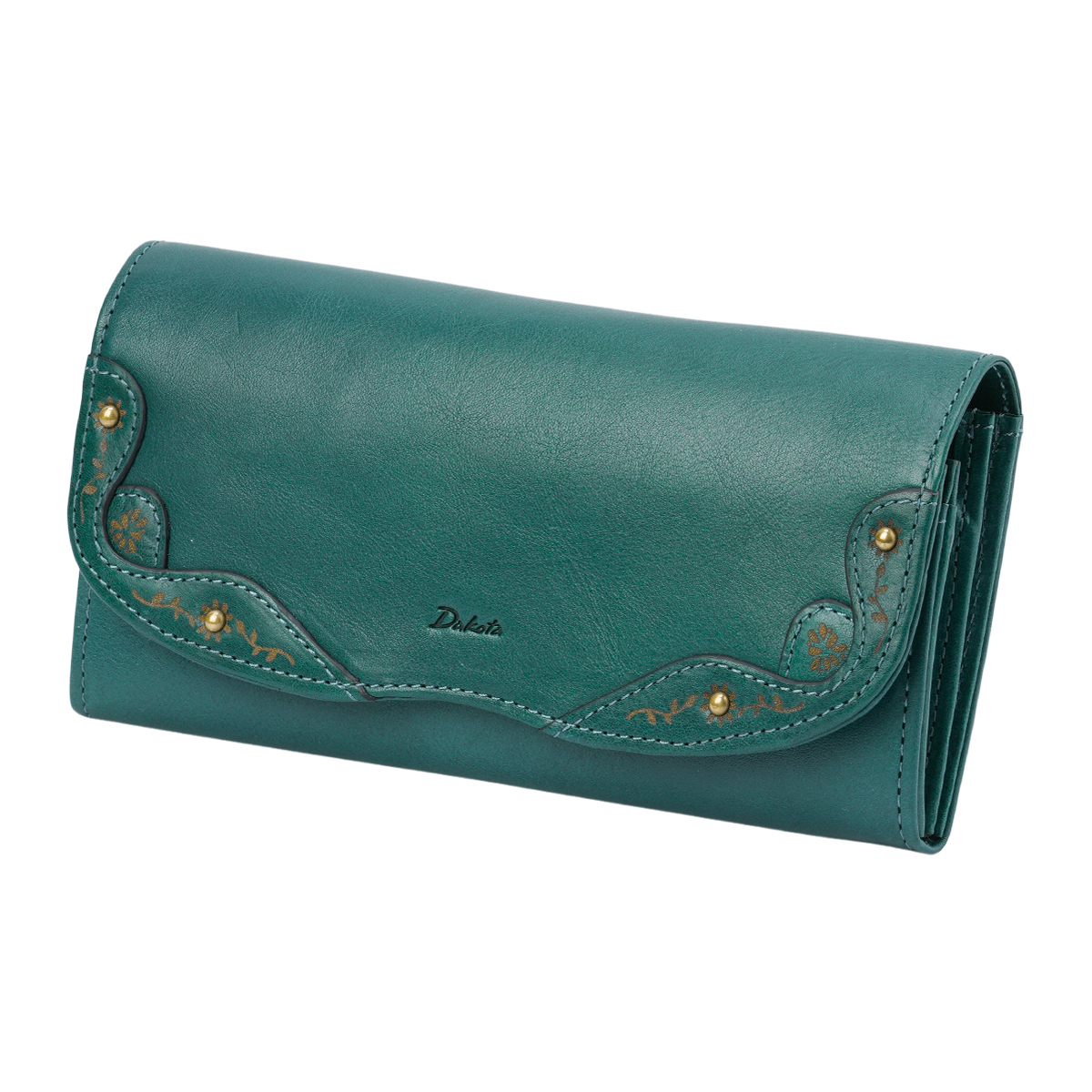 最大51% 12/28限定 ダコタ 長財布 レディース ブランド イタリア製レザー 本革 大容量 花柄 フラップ型 ロングウォレット Dakota マーゴット 0031602 | Dakota | 04