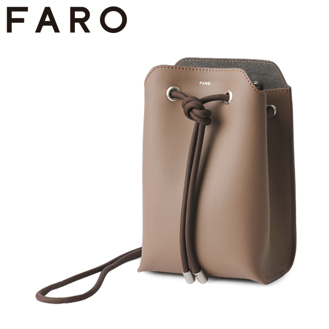 最大40% 4/7限定 FARO ファーロ ショルダーバッグ ショルダーポーチ メンズ ブランド レザー 本革 軽量 黒 小さめ ミニ イタリア製  2.2L Calma F2331B502