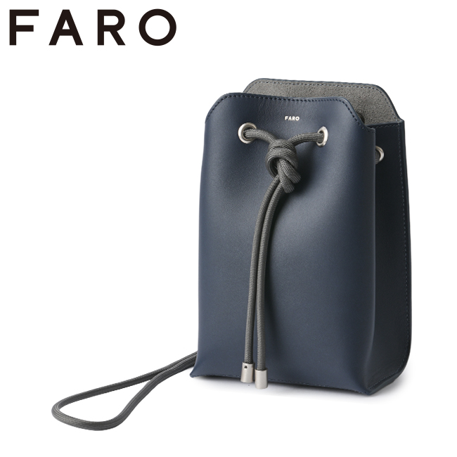 最大40% 4/7限定 FARO ファーロ ショルダーバッグ ショルダーポーチ メンズ ブランド レザー 本革 軽量 黒 小さめ ミニ イタリア製  2.2L Calma F2331B502