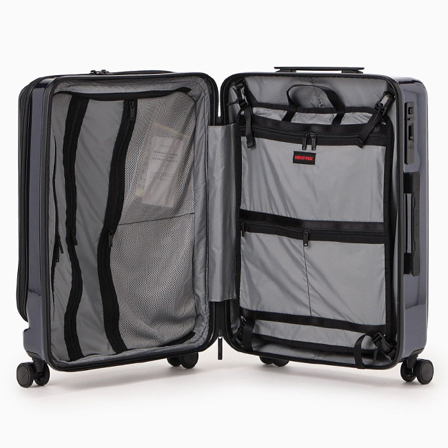 ブリーフィング スーツケース Mサイズ 60L 軽量 中型 フロントオープン 静音キャスター ストッパー USBポート BRIEFING H-60F  BRA231C91