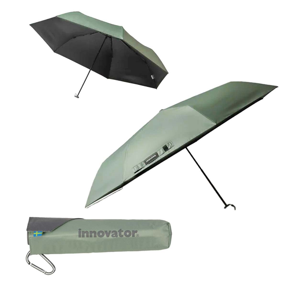 【未開封】或る晴れた暑い日に innocent grey innovator（イノベーター） 最大42% 6/11限定 折りたたみ傘 60cm 晴雨
