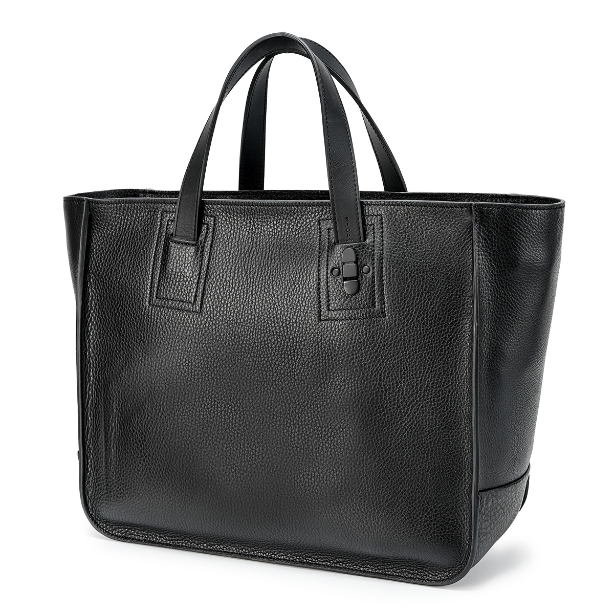 TOMOE INTRO LTM 2way ブラック レザーハンドトートバッグ TOMOE（トモエ） 最大41% 5/15限定 新商品/トライオン(株)/トモエ