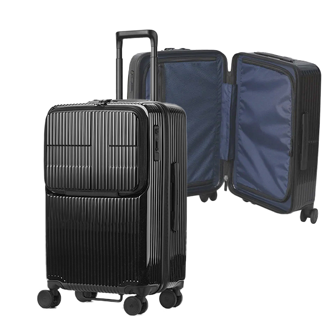 2年保証＋特典 イノベーター スーツケース Mサイズ 62L INV60 フロントオープン トップオープン ストッパー 静音 軽量 中型 innovator | innovator | 18