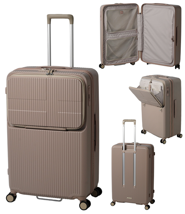 最大50% 12/25限定 2年保証＋特典 イノベーター スーツケース Lサイズ 92L INV90 フロントオープン トップオープン 静音キャスター ストッパー innovator sgpr | innovator | 04