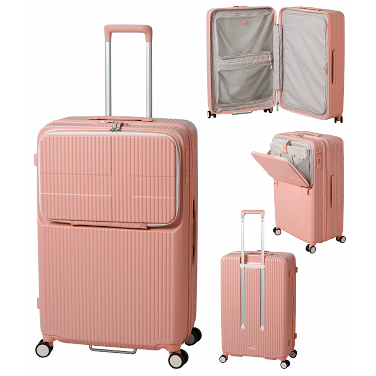 最大50% 12/25限定 2年保証＋特典 イノベーター スーツケース Lサイズ 92L INV90 フロントオープン トップオープン 静音キャスター ストッパー innovator sgpr | innovator | 05