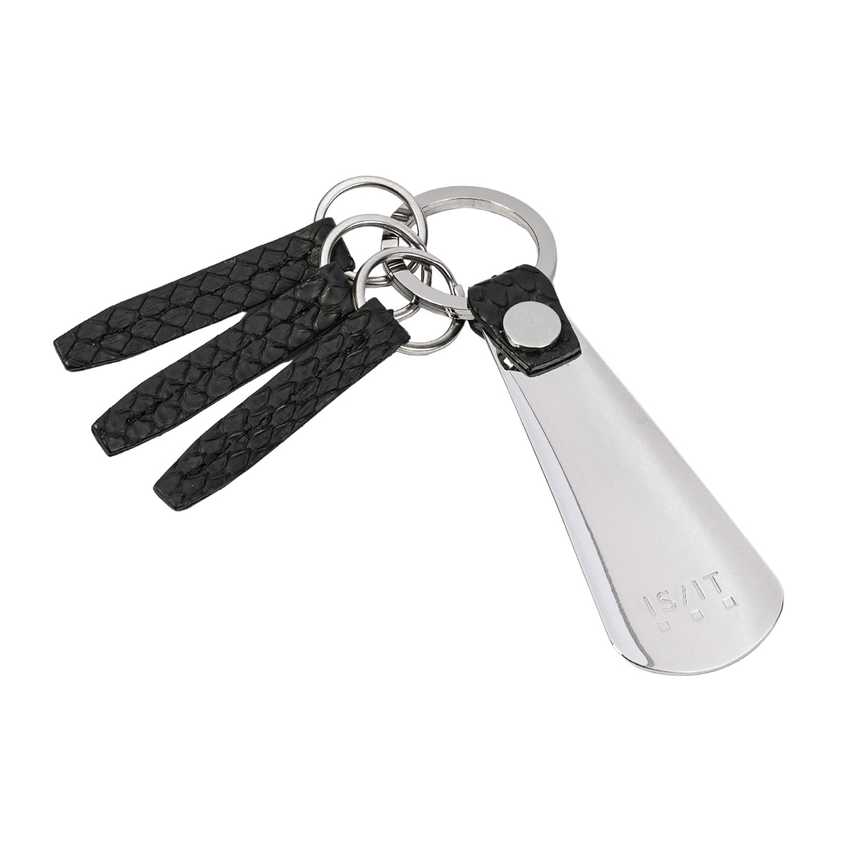 最大50% 1/8限定 イズイット パイソン キーケース キーホルダー シューホーン 靴ベラ 携帯 本革 レザー ブランド おしゃれ IS/IT Python 983601 | IS/IT | 01