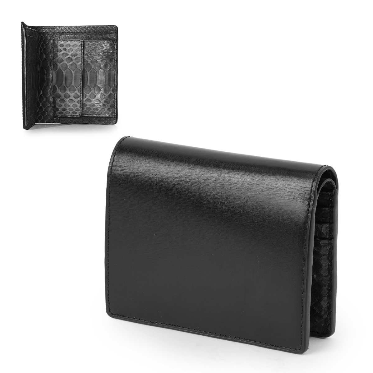 KUBERA 9981 クベラ ダイヤモンドパイソン 二つ折り財布 メンズ