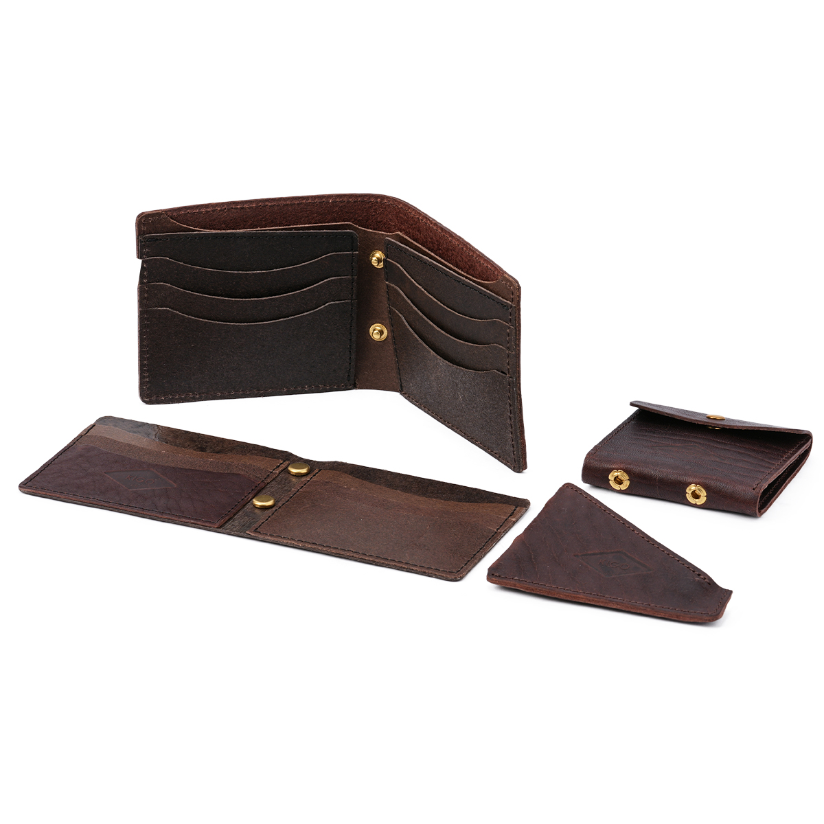 最大55% 1/30から キゴ ウォレット 財布 二つ折り財布 本革 小銭入れ 着脱 コインケース メンズ ブランド KIGO Wallet  KGWT2110-BUL