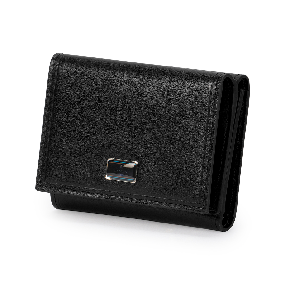 最大46% 2/19限定 ランバンオンブルー ポワール 三つ折り財布 本革 化粧箱付き ブランド LANVIN en Bleu 537604 | LANVIN en Bleu | 01