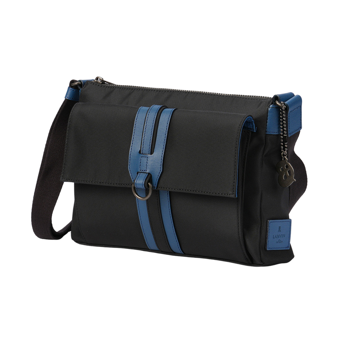 最大51% 1/11限定 ランバンオンブルー ショルダーバッグ メンズ ブランド 軽量 日本製 横型 小さめ 斜めがけ B5 ミニ ドロップ LANVIN en Bleu 588111 | LANVIN en Bleu | 01