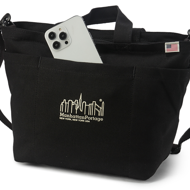 Manhattan Portage トートバッグ 黒 キャンバス Manhattan Portage 最大42% 9/7限定 マンハッタンポーテージ