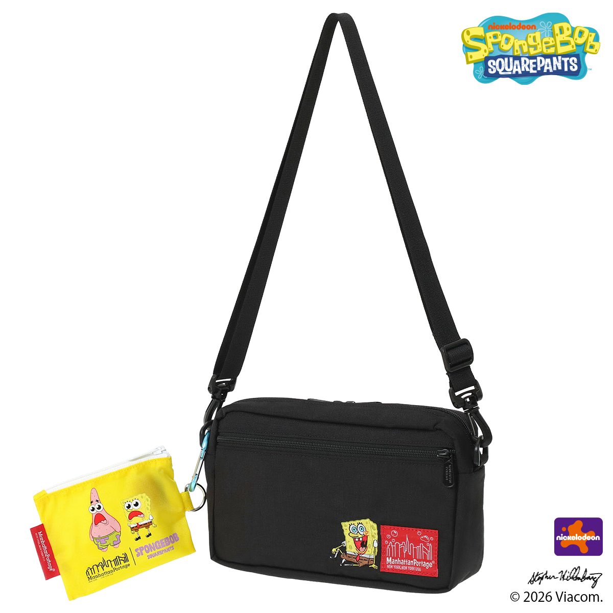 最大42% 8/8限定 マンハッタンポーテージ スポンジ・ボブ ショルダーバッグ ブランド 軽量 小さめ Manhattan Portage SpongeBob SquarePants P1404L2SB | Manhattan Portage | 01