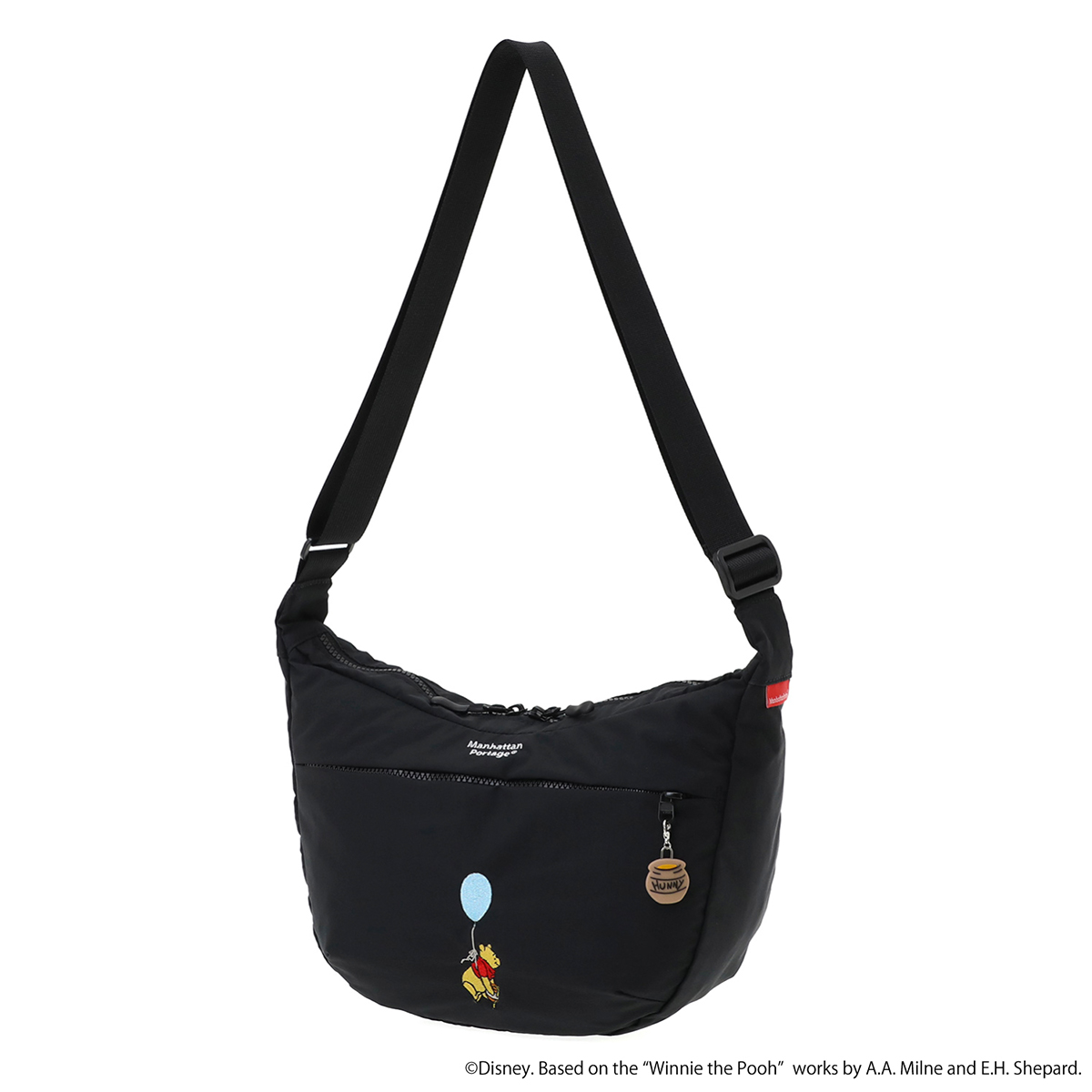 マンハッタンポーテージ くまのプーさん ショルダーバッグ レディース ブランド 軽量 舟形 斜めがけ A5 Manhattan Portage POOH MP2409TSPH25 | Manhattan Portage | 01