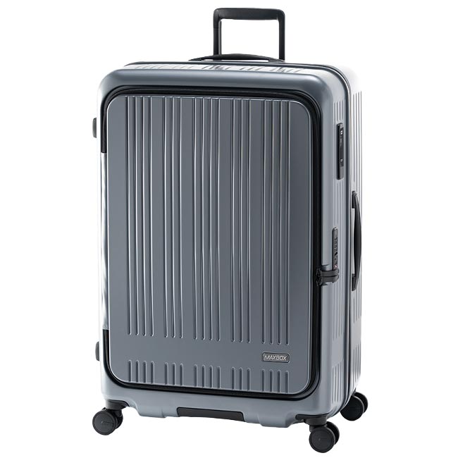 アジアラゲージ マックスボックス スーツケース 100L 大型 拡張 LLサイズ フロントオープン ...