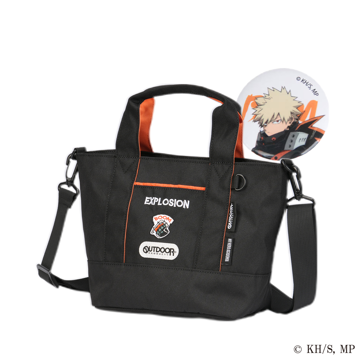 最大42% 1/19限定 アウトドアプロダクツ 僕のヒーローアカデミア ショルダートート ブランド 軽量 小さめ ミニ 缶バッチ付き 4.6L 2WAY OUTDOOR PRODUCTS ODHA03 | OUTDOOR PRODUCTS | 02