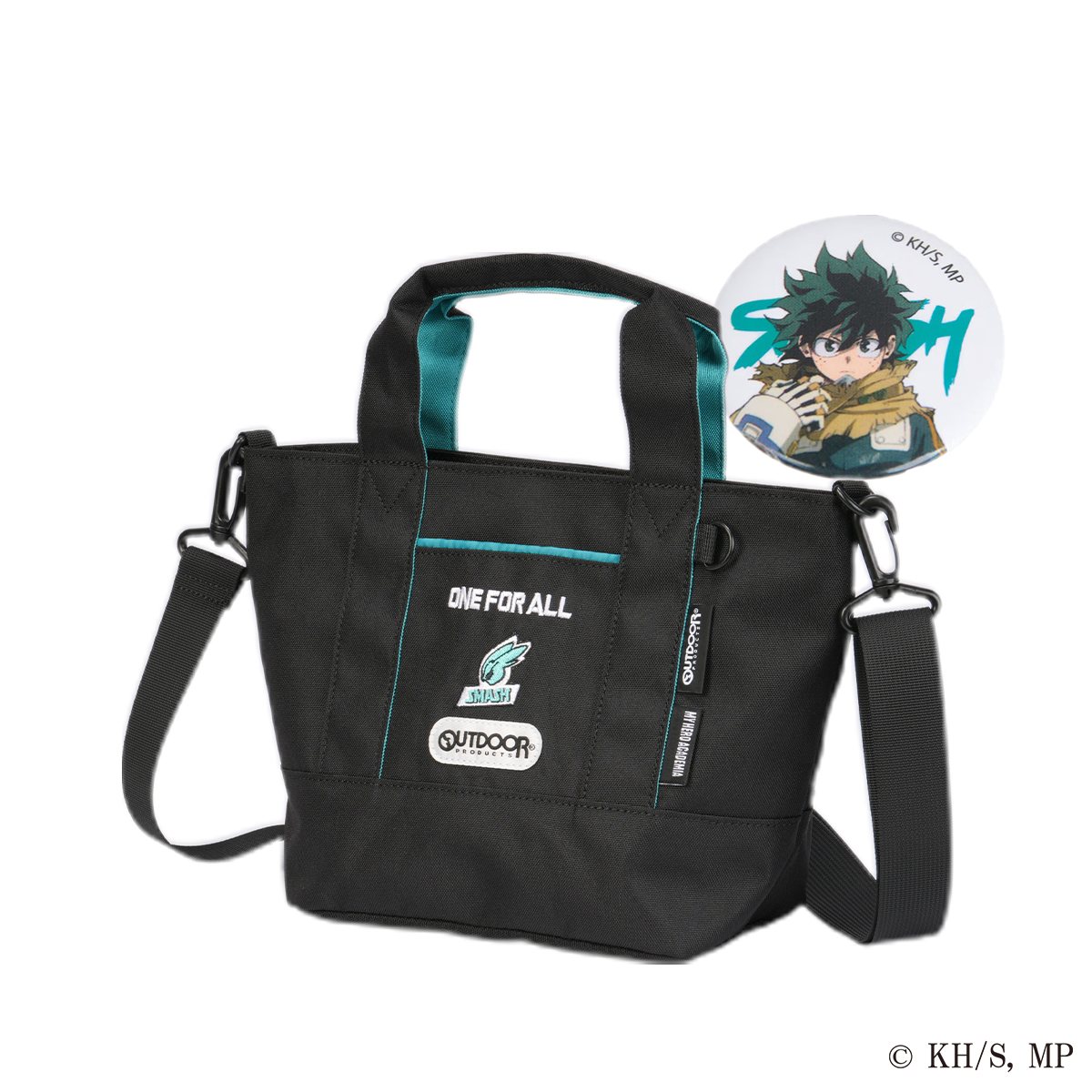 最大42% 1/19限定 アウトドアプロダクツ 僕のヒーローアカデミア ショルダートート ブランド 軽量 小さめ ミニ 缶バッチ付き 4.6L 2WAY OUTDOOR PRODUCTS ODHA03 | OUTDOOR PRODUCTS | 01