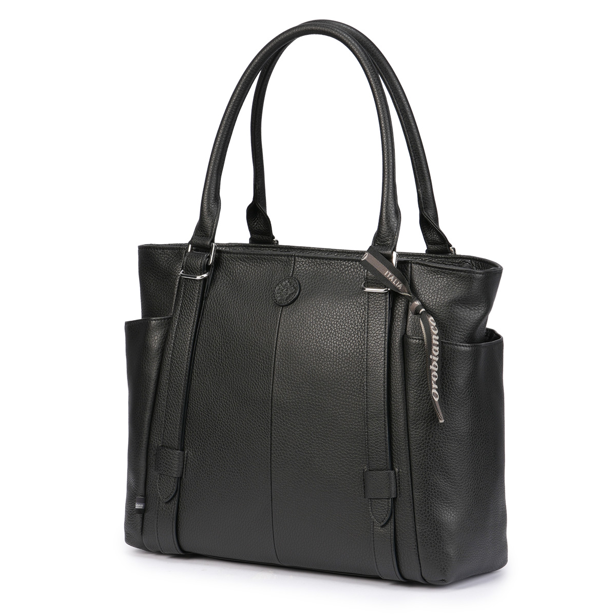 最大51% 1/18限定 オロビアンコ フィオレ トートバッグ ビジネスバッグ メンズ ビジネス ファスナー付き 本革 自立 底鋲 A4 Orobianco FIORE 93006 | Orobianco | 01