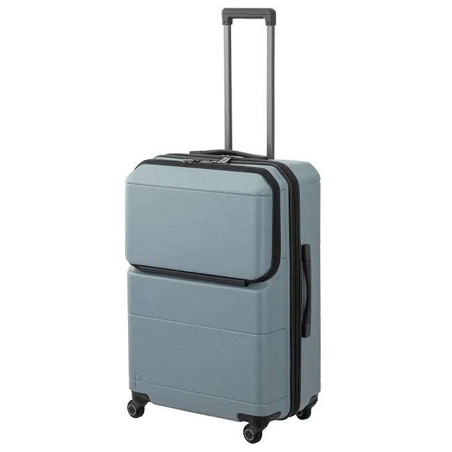 最大51% 12/26限定 プロテカ スーツケース Lサイズ 74L 軽量 中型 日本製 フロントオープン 静音キャスター ストッパー ポケットライナー2 01343 10年保証 | ProtecA | 04