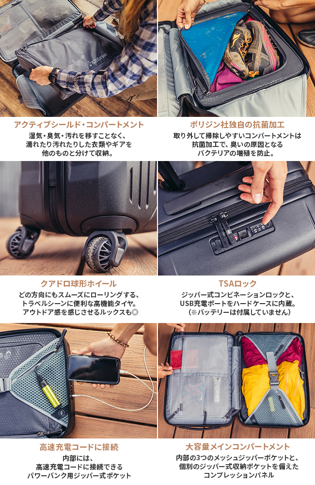 正規取扱店】グレゴリー アドベンチャートラベル クアドロプロ22 スーツケース 42L GREGORY TRAVEL QUADRO PRO