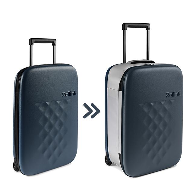 最大29% 4/27限定 ローリンク スーツケース 機内持ち込み 40L Sサイズ 2輪タイプ 折りたたみ 薄マチ コンパクト スリム 拡張 軽量 Rollink FLEX｜selection｜03