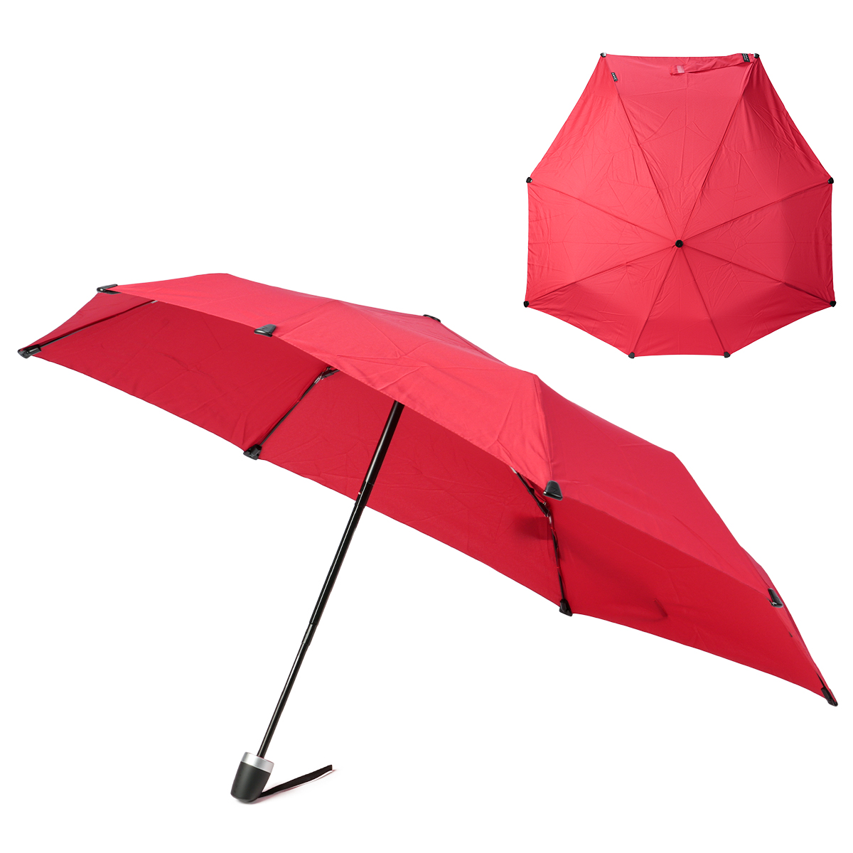 ★senz★強風対応★防水傘★Red Folding Umbrella mini 最大50% 8/5限定 センズ ミニ 傘 折り畳み傘 折りたたみ傘