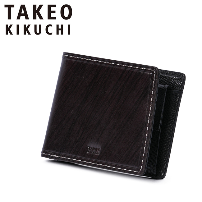最大30% 5/1限定 タケオキクチ 財布 二つ折り財布 メンズ ブランド レザー 本革 TAKEO KIKUCHI 726614