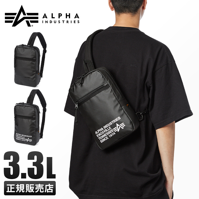 alpha アルファインダストリーズ ボディバッグ ショップ ブラック