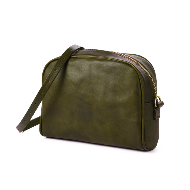 【VASCO】ヴァスコ キャンバスレザーメールバッグ s スモール(オリーブ) CANVAS×LEATHER MAIL PURSEバッグ／vasco（ヴァスコ）｜愛着を