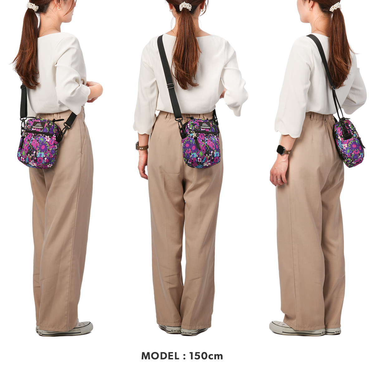 正規取扱店】グレゴリー WILD FLOWER PURPLE ポーチショルダー