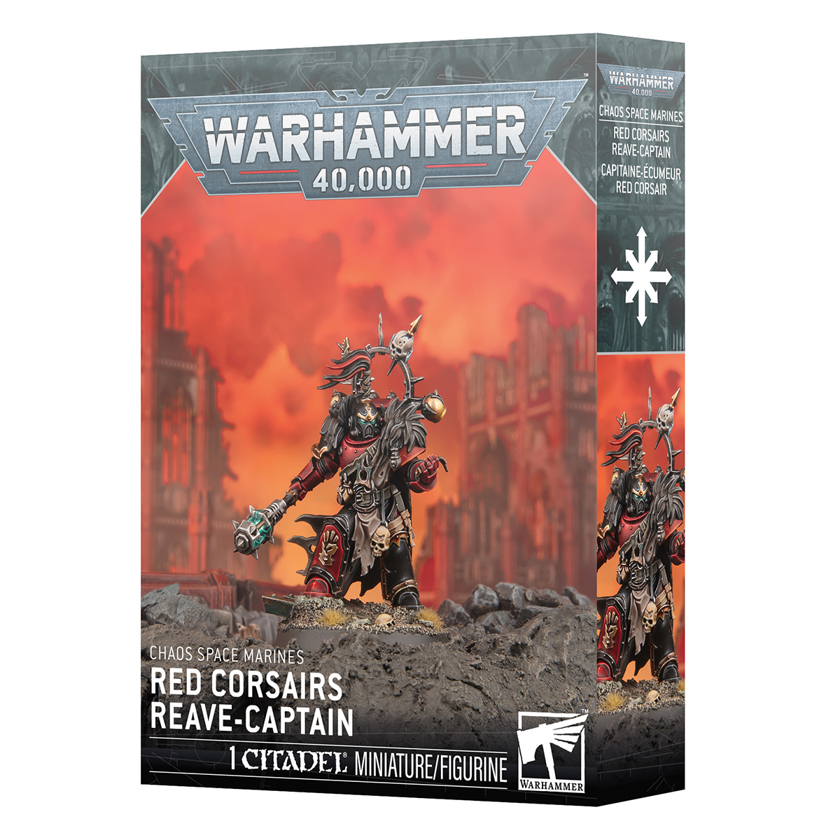 ウォーハンマー 40k ケイオス・スペースマリーン レッドコルセア・リーヴキャプテン WARHAMMER 40,000 CHAOS SPACE MARINES RED CORSAIRS REAVER-CAPTAIN 43-111 | ブランド登録なし | 01