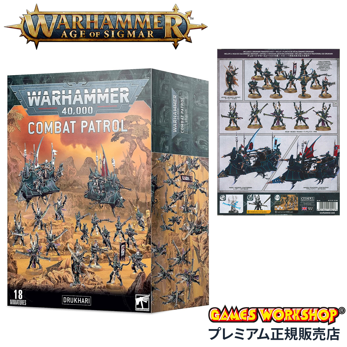 ウォーハンマー 40k コンバットパトロール：デュカーリ WARHAMMER 40,000 COMBAT PATROL: Drukhari 45-43