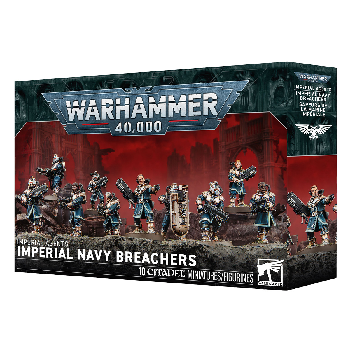 ウォーハンマー 40000 インペリアル・エージェント：インペリアル・ネイヴィー・ブリーチャー WARHAMMER IMPERIAL AGENTS：IMPERIAL NAVY BREACHERS 68-30 | ブランド登録なし | 01
