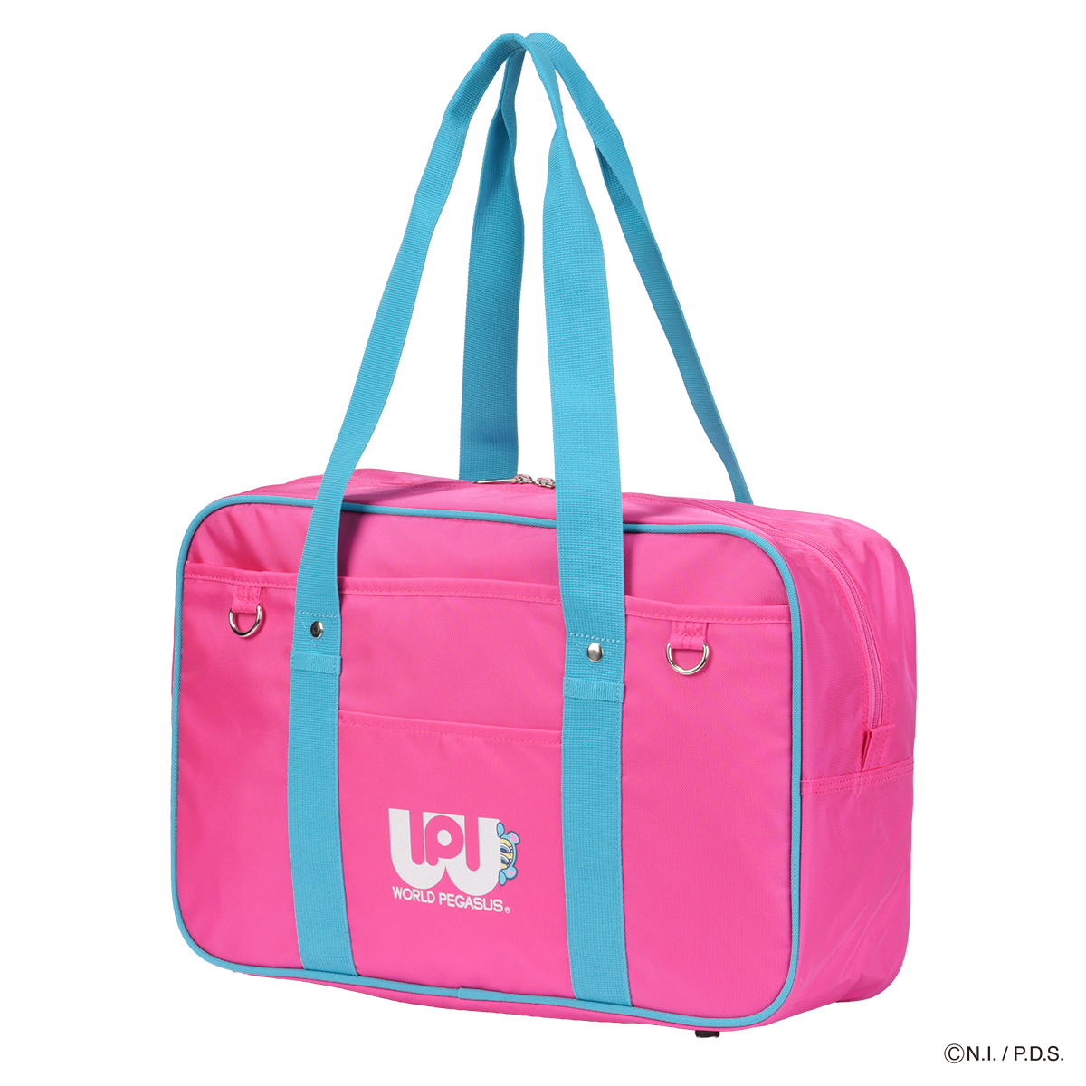 最大42% 1/13限定 ワールドペガサス ワッペ スクバ スクールバッグ エンジェルブルー ナカムラくん 通学 女子 中学生 高校生 女子高生 WORLD PEGASUS WPAB001 | ワールドペガサス | 02