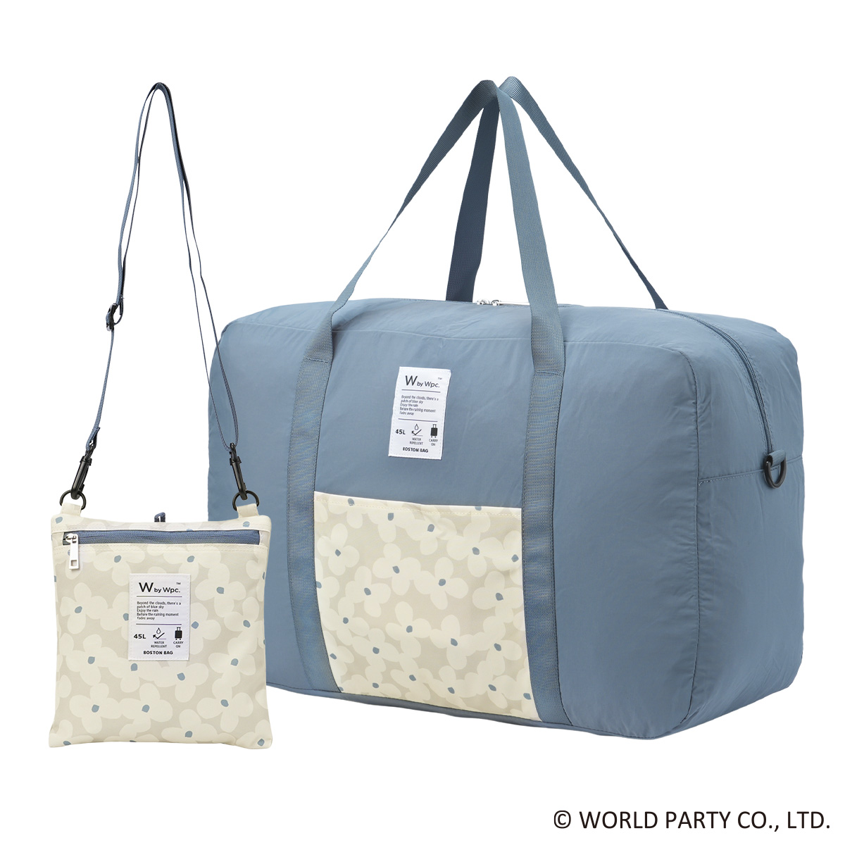 最大33% 5/18まで Wpc. Patterns ダブリュピーシー 3WAYボストンバッグ レディース ブランド 45L 軽量 撥水 旅行 パッカブル ダッフルバッグ グラース 31034 | Wpc. | 04