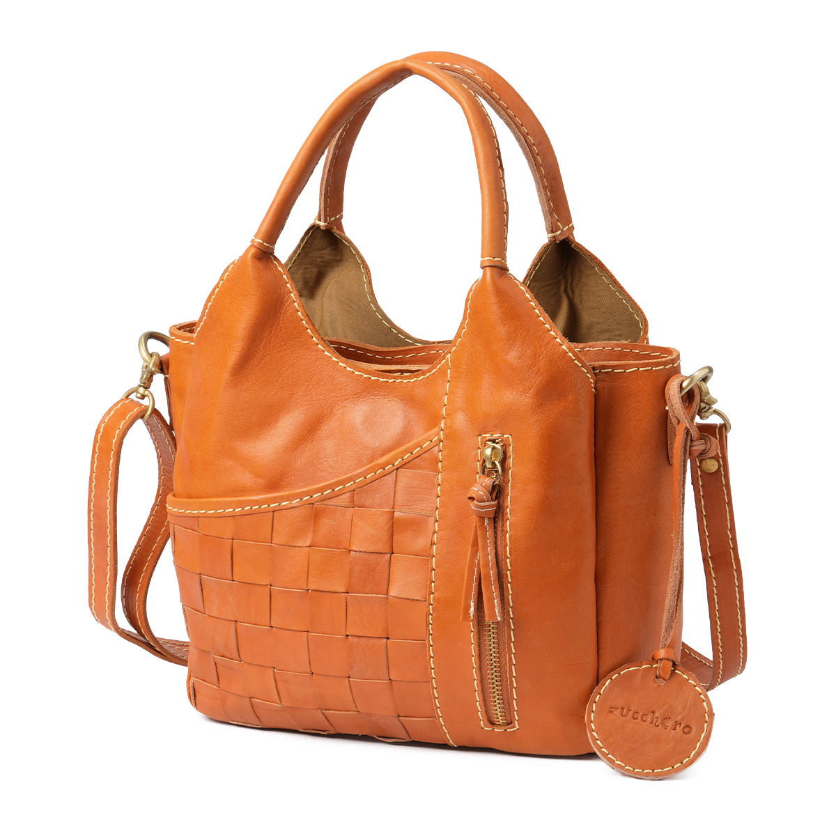 ズッケロ バケット トートバッグ レディース ミニ 小さめ 本革 2WAY zucchero bucket 49871 | zucchero filato | 01