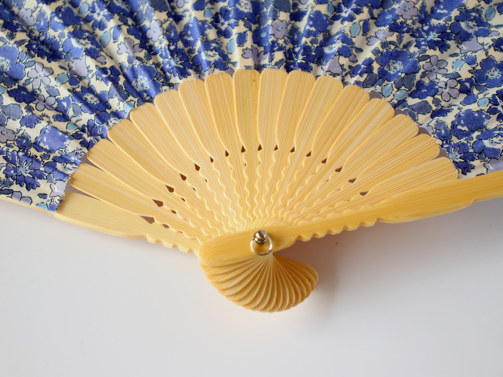LIBERTY生地使用　handmade お扇子セット selectpenguin_fa1-507