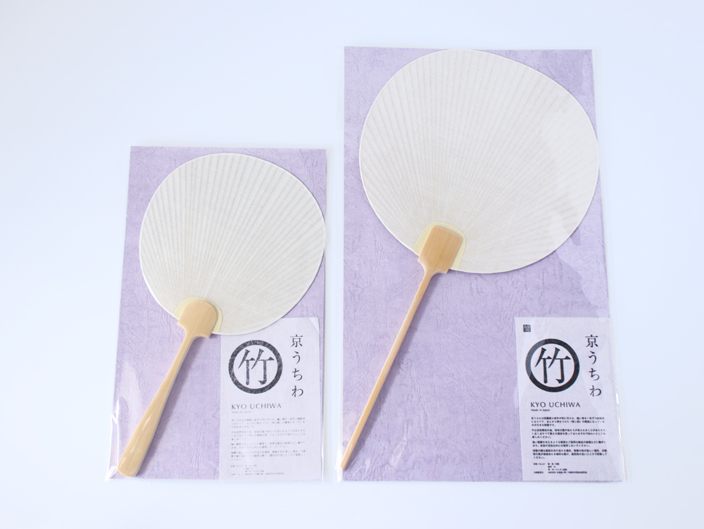 公長齋小菅京うちわ L こうちょうさいこすが 団扇 竹工芸 老舗 : 雑貨